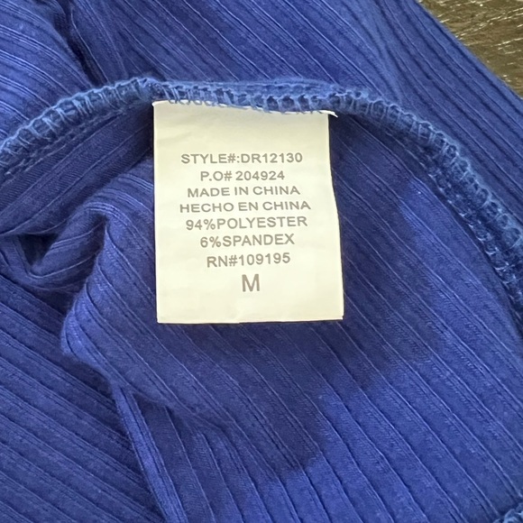 Love J quarter sleeve length medium midi blue bodycon dress - Picture 8 of 9